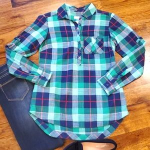 Columbia PFG womens plaid tunic size XS